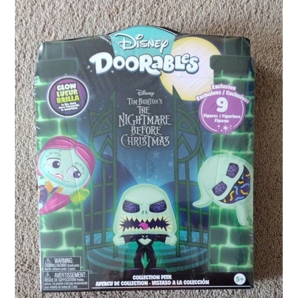 Disney Doorables Nightmare Before Christmas Collection Peek‎ Glow In The Dark